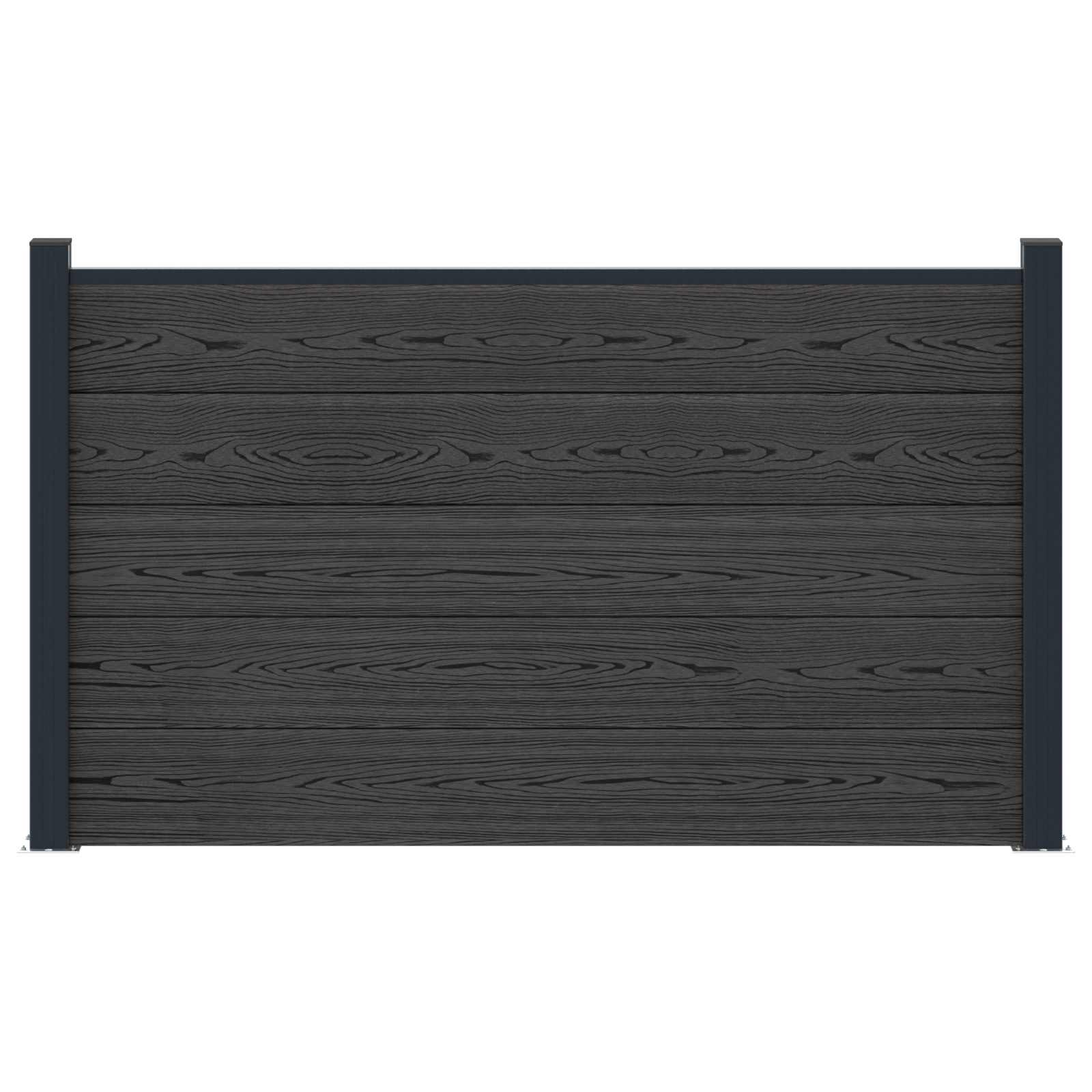 Zaunelement Wpc Und Aluminium