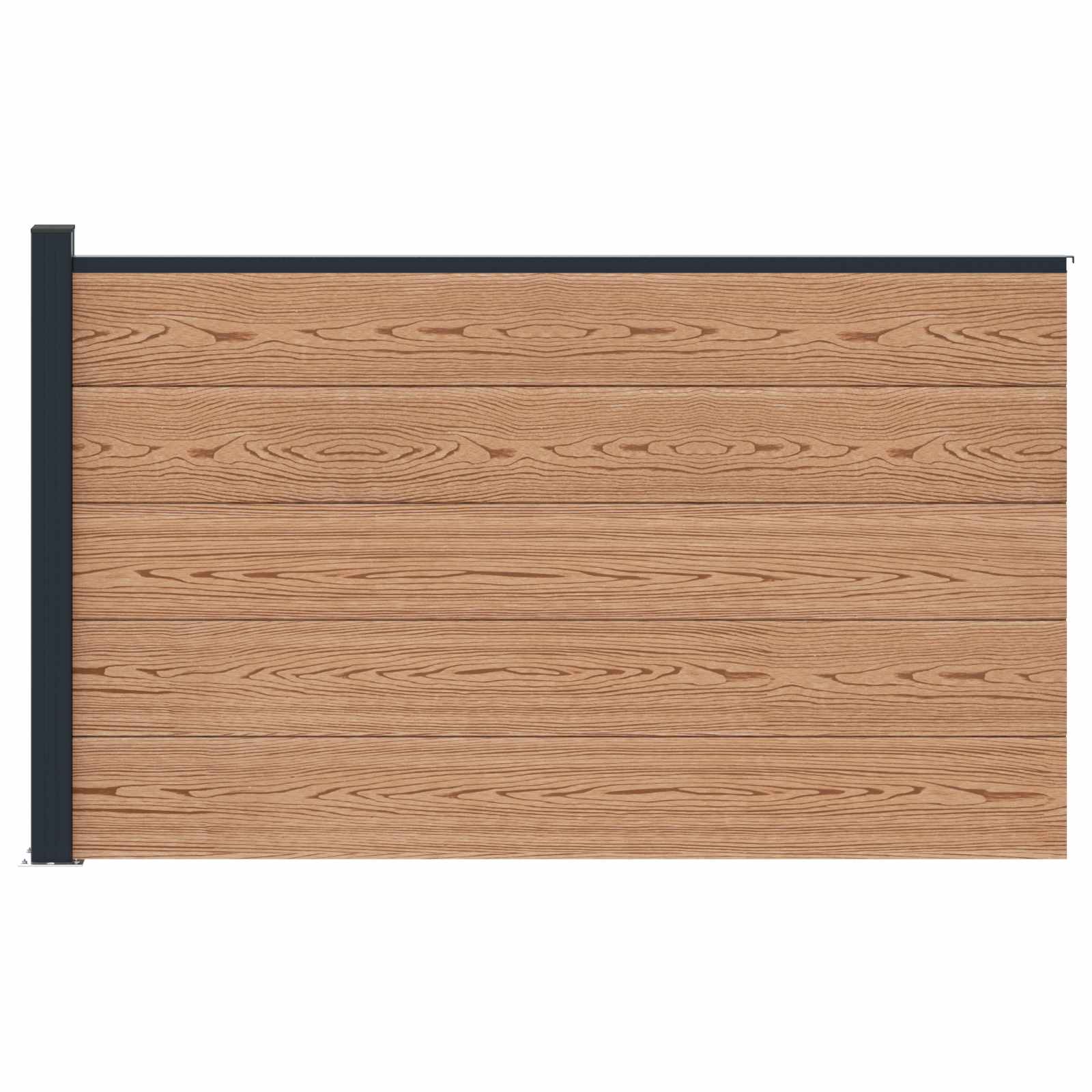 Zaunelement Wpc Und Aluminium
