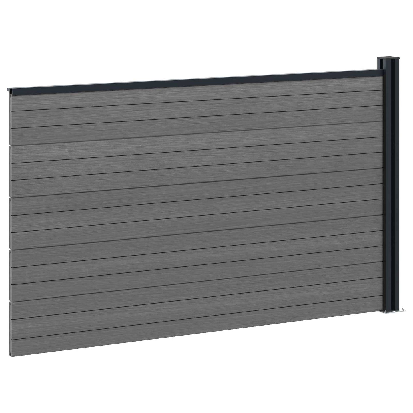 Zaunelement Wpc Und Aluminium