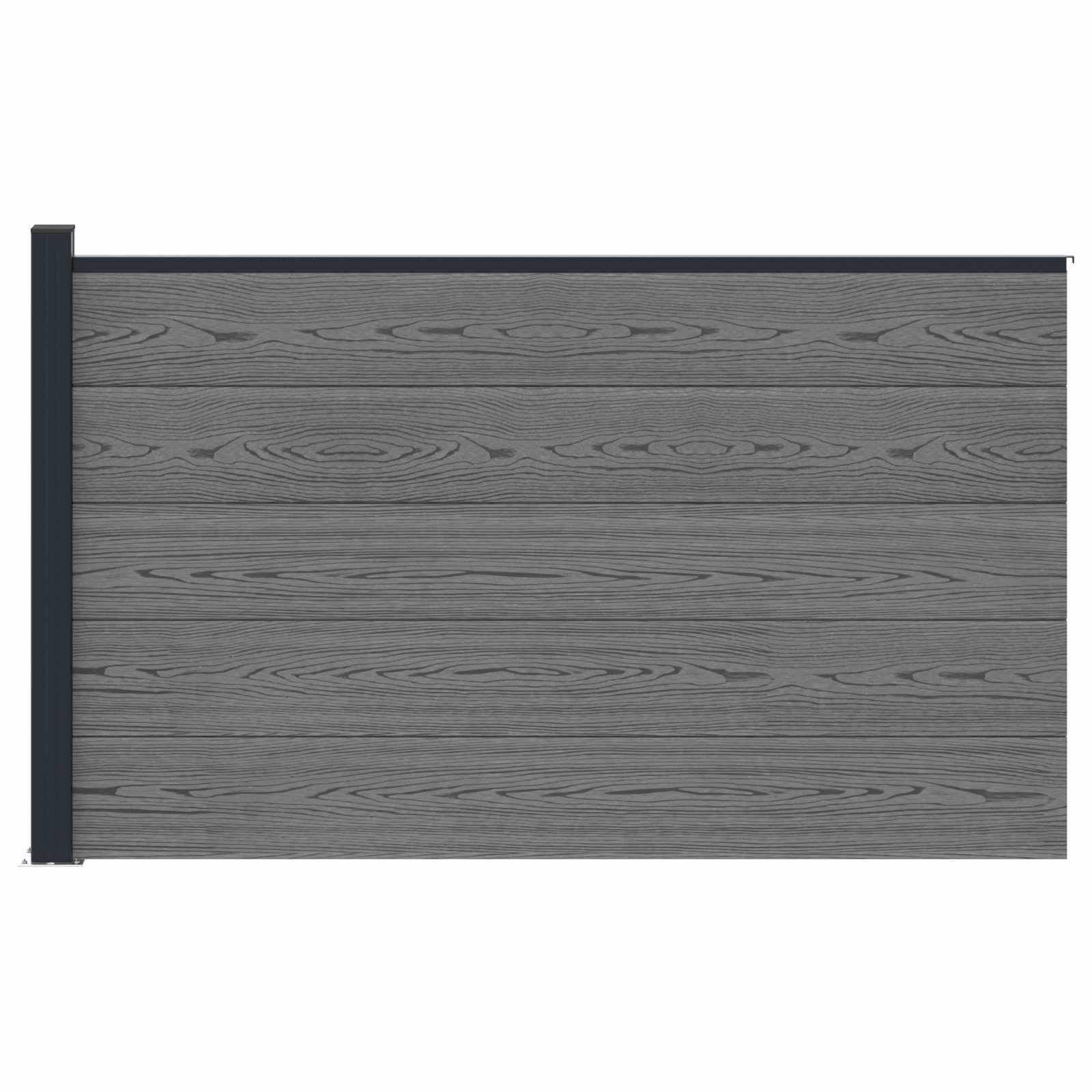 Zaunelement Wpc Und Aluminium