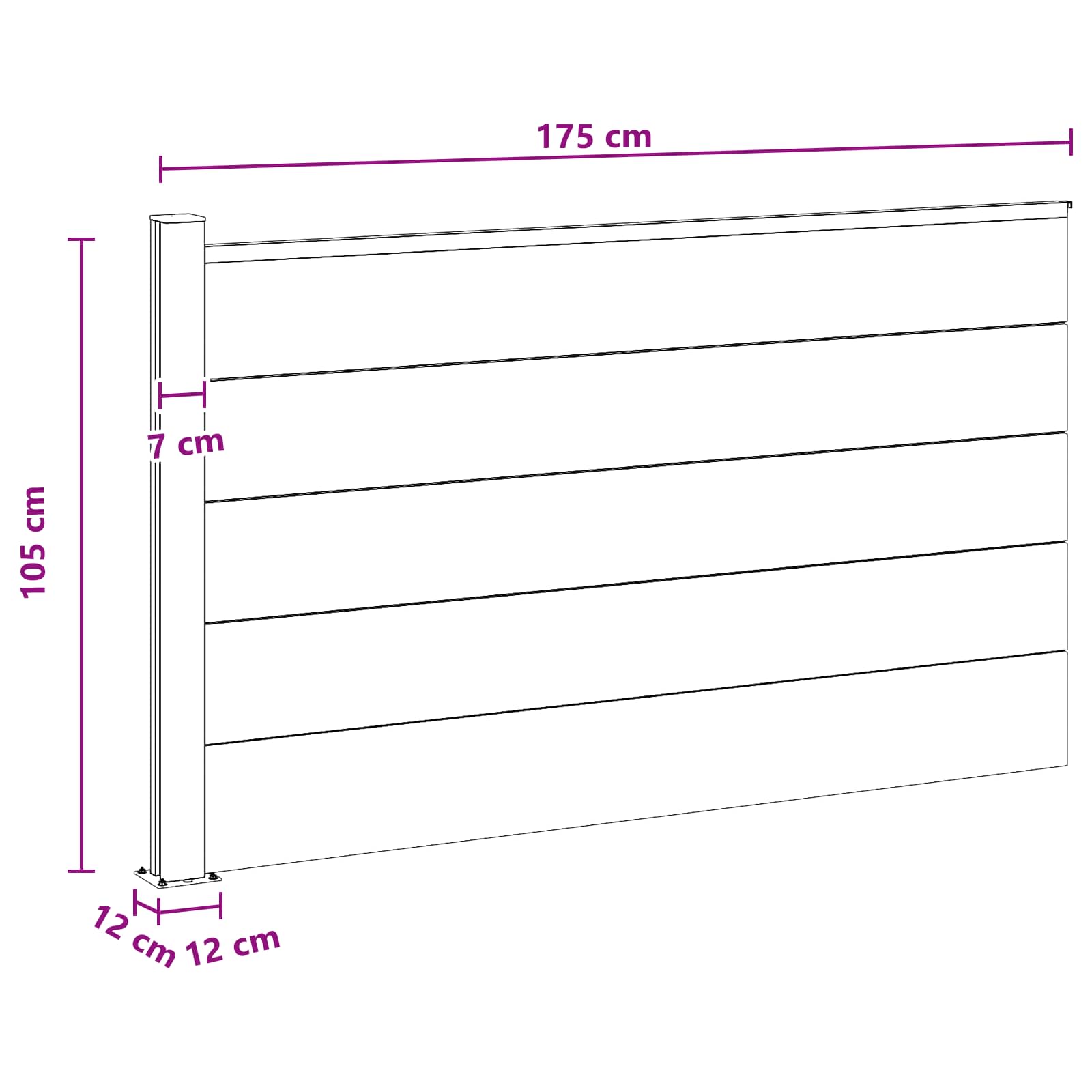 Zaunelement Wpc Und Aluminium