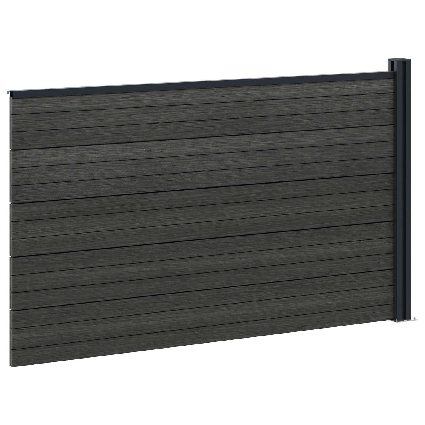 Zaunelement Wpc Und Aluminium