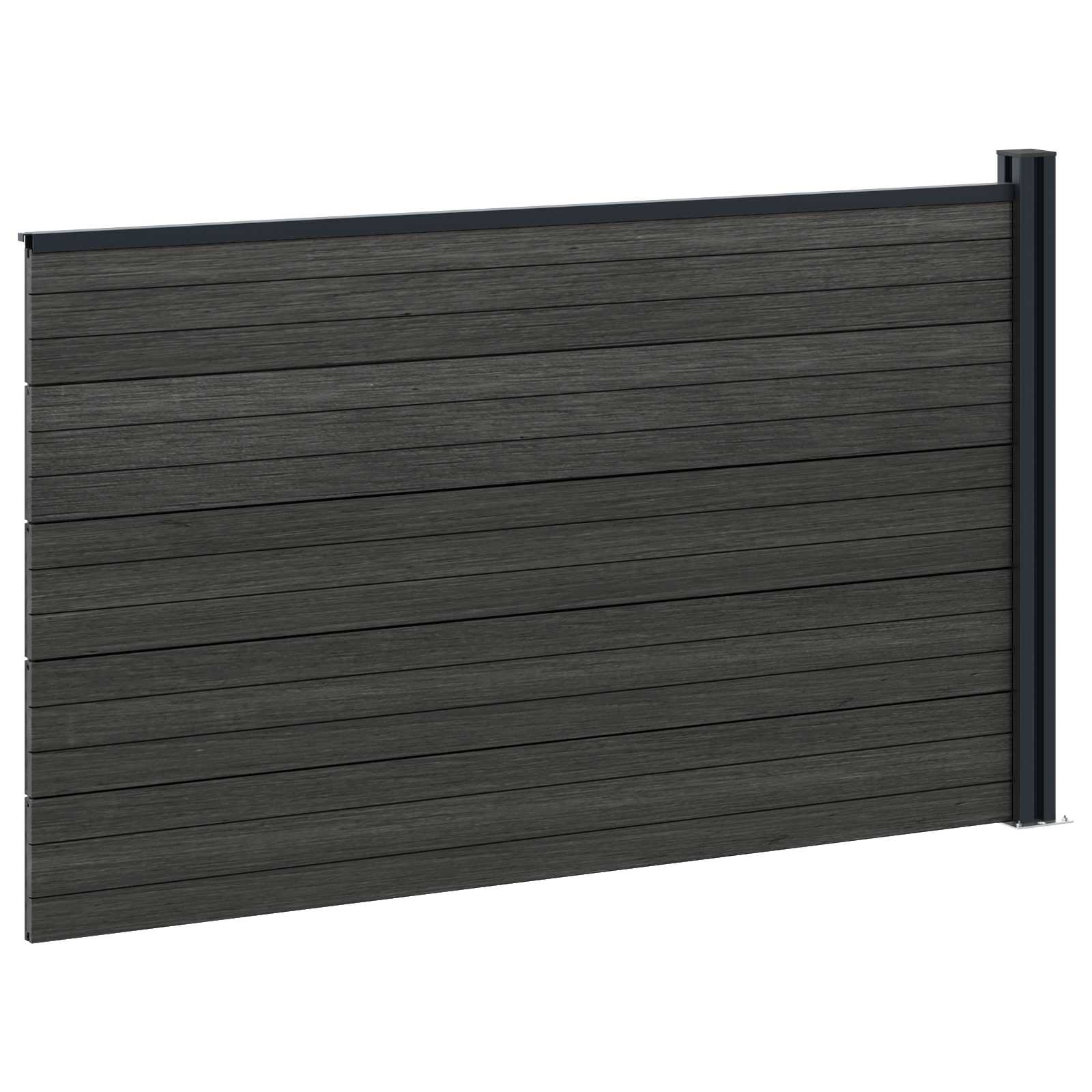 Zaunelement Wpc Und Aluminium