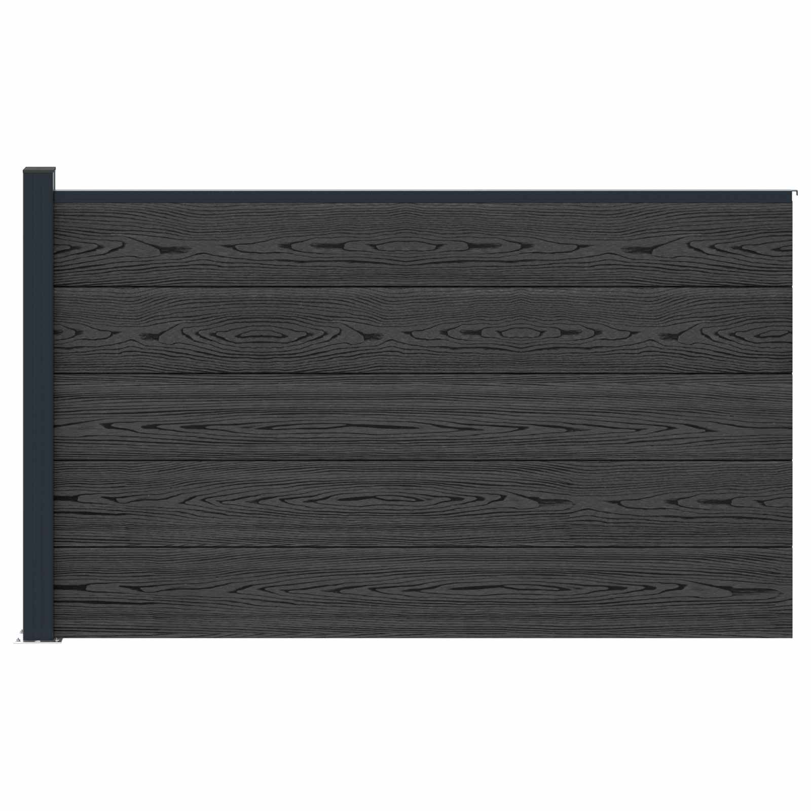Zaunelement Wpc Und Aluminium