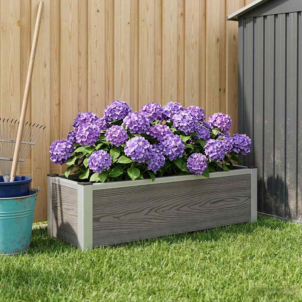 Hochbeet Grau Wpc Und Aluminium