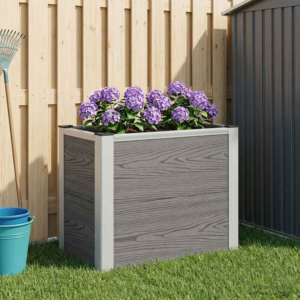Hochbeet Grau Wpc Und Aluminium