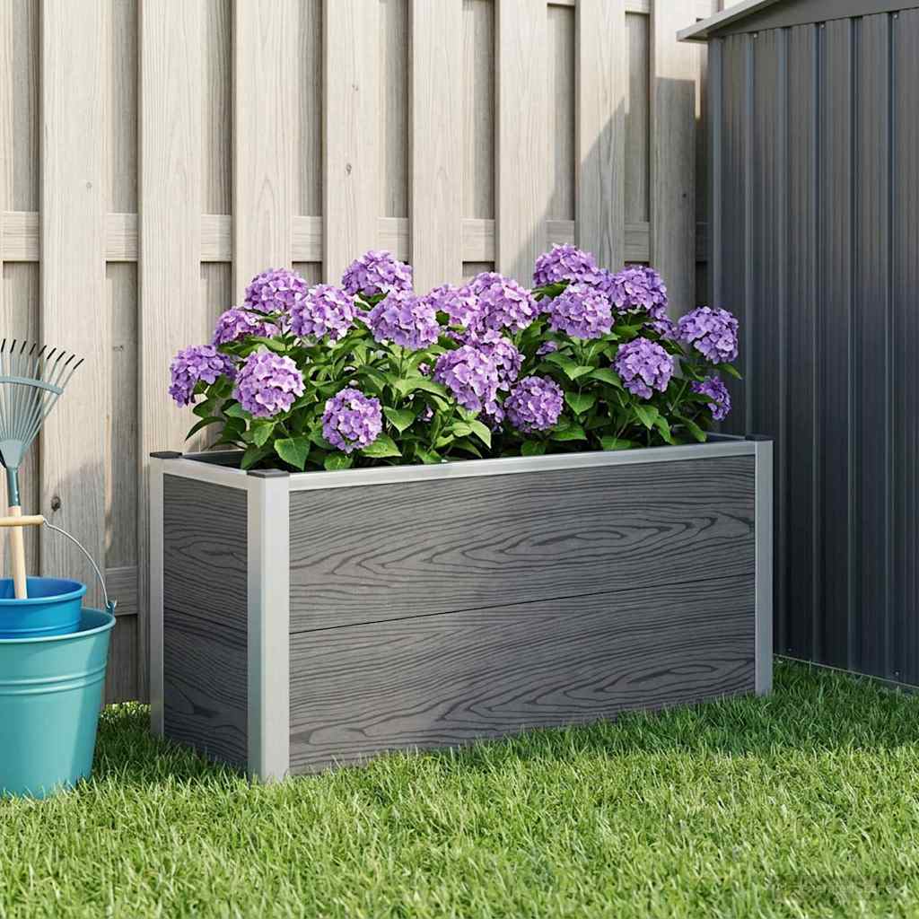 Hochbeet Grau Wpc Und Aluminium