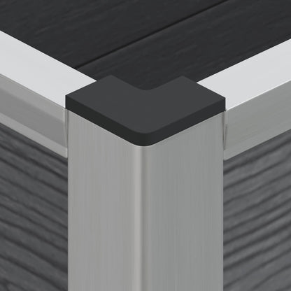 Hochbeet Grau Wpc Und Aluminium