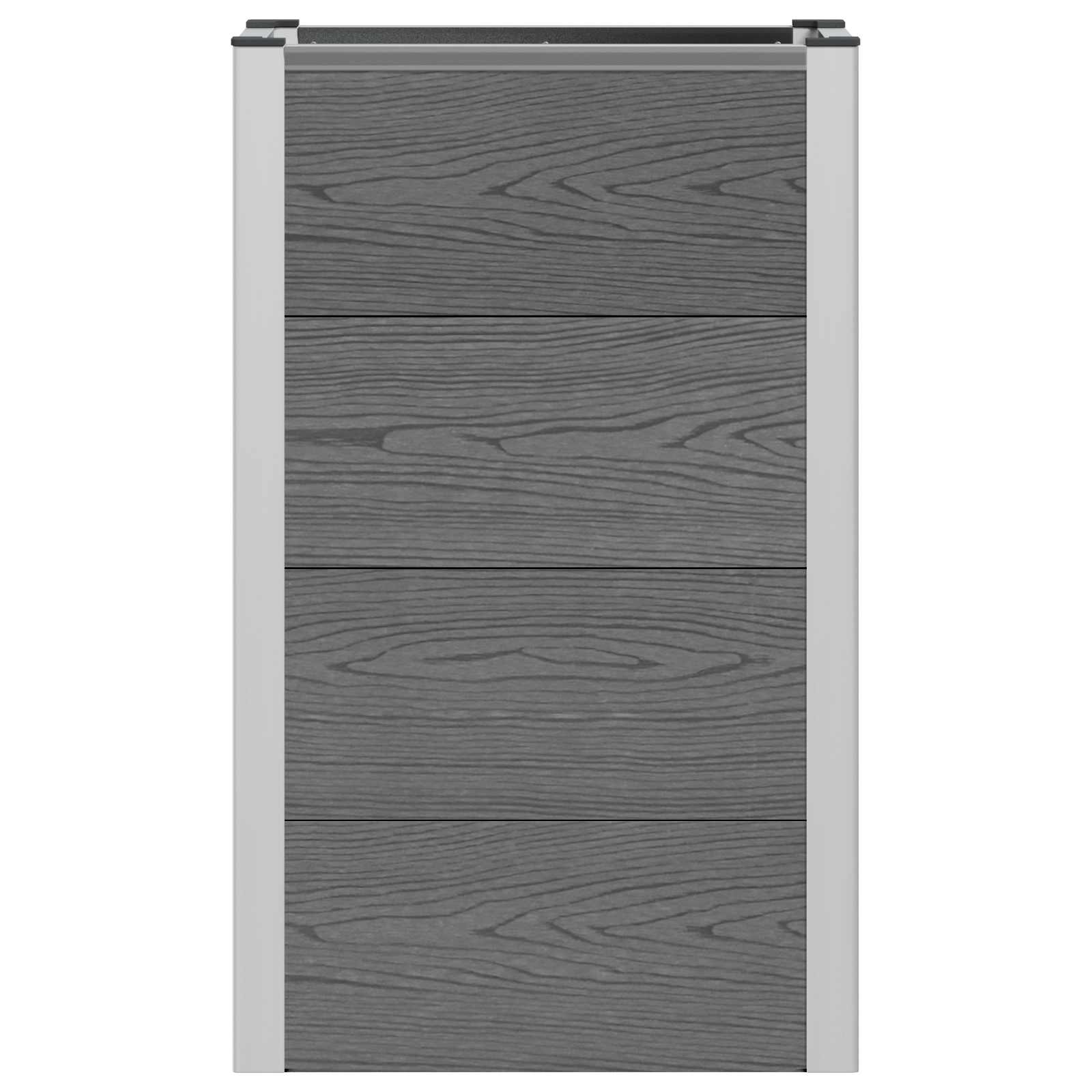 Hochbeet Grau Wpc Und Aluminium