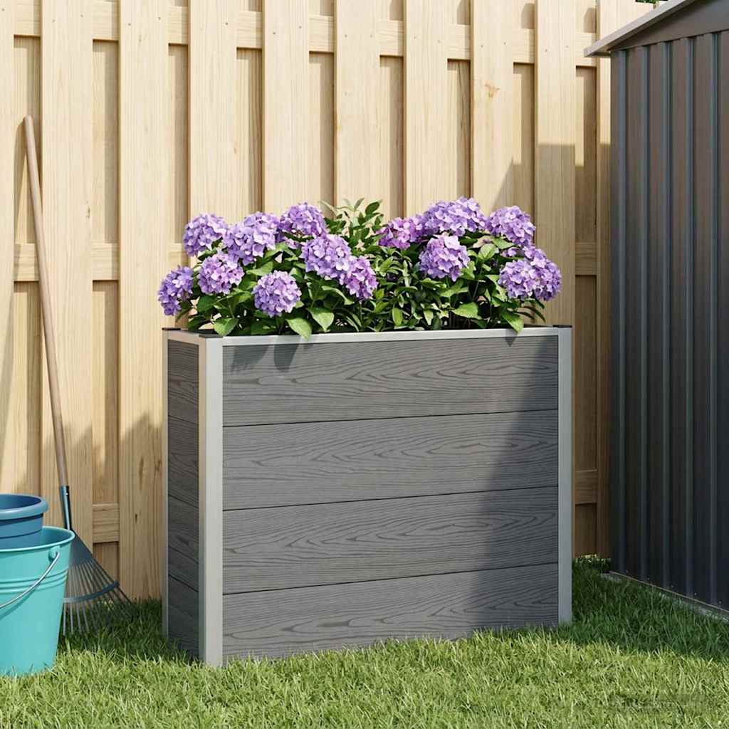 Hochbeet Grau Wpc Und Aluminium