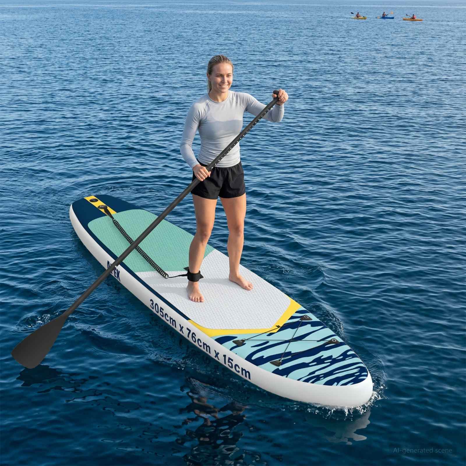 Aufblasbares Stand Up Paddle Board Apex Blau