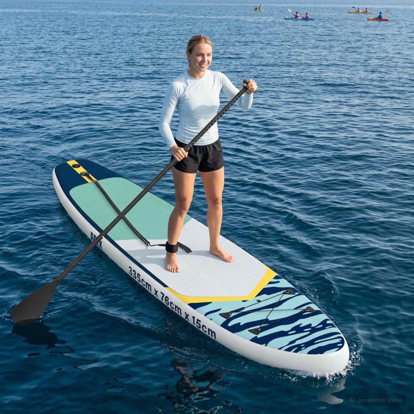 Aufblasbares Stand Up Paddle Board Apex Blau