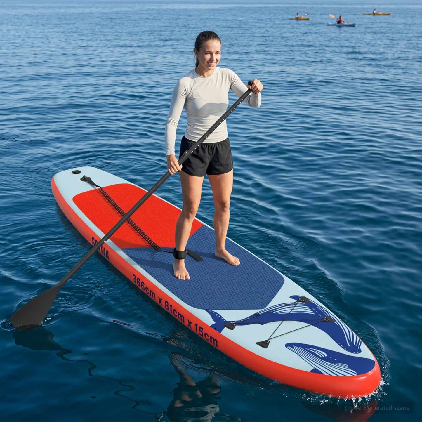 Aufblasbares Stand Up Paddle Board Apex Blau