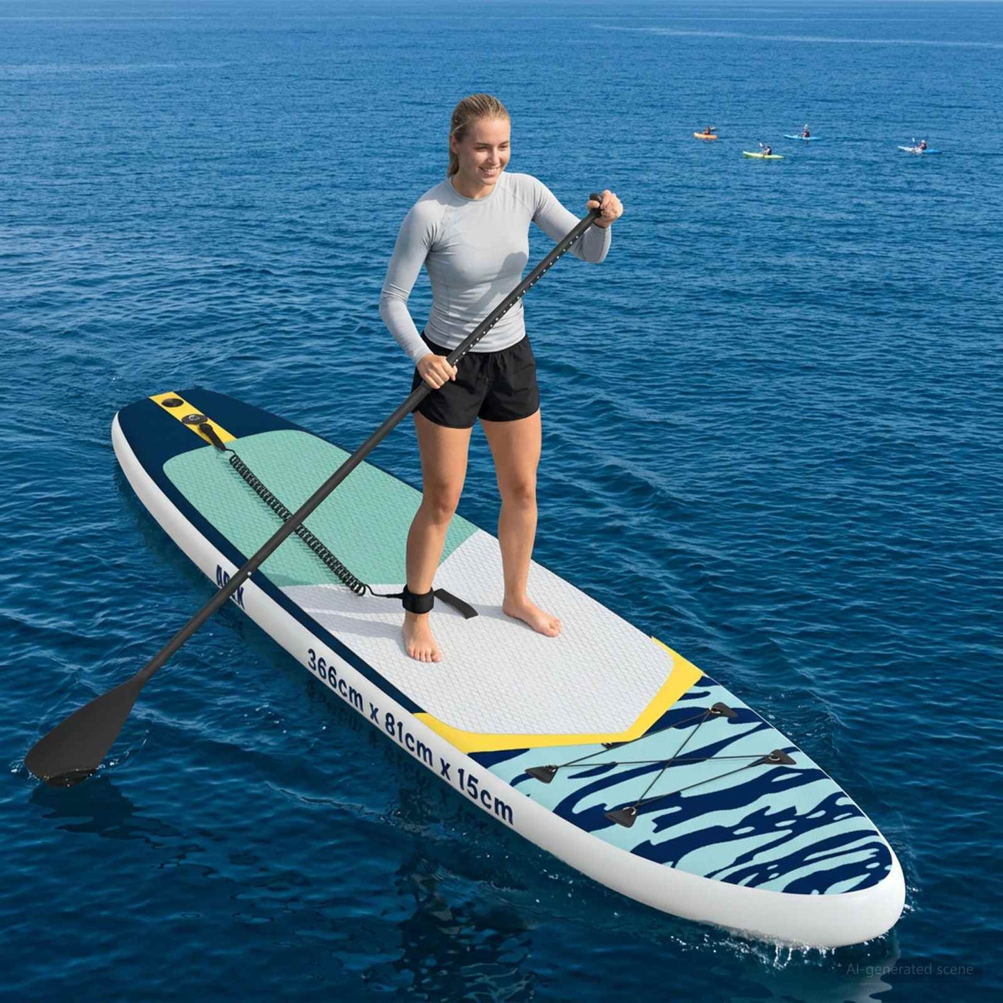 Aufblasbares Stand Up Paddle Board Apex Blau