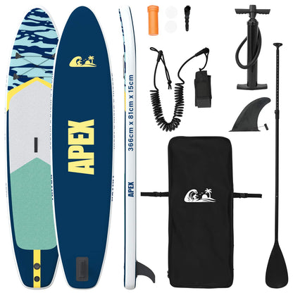 Aufblasbares Stand Up Paddle Board Apex Blau
