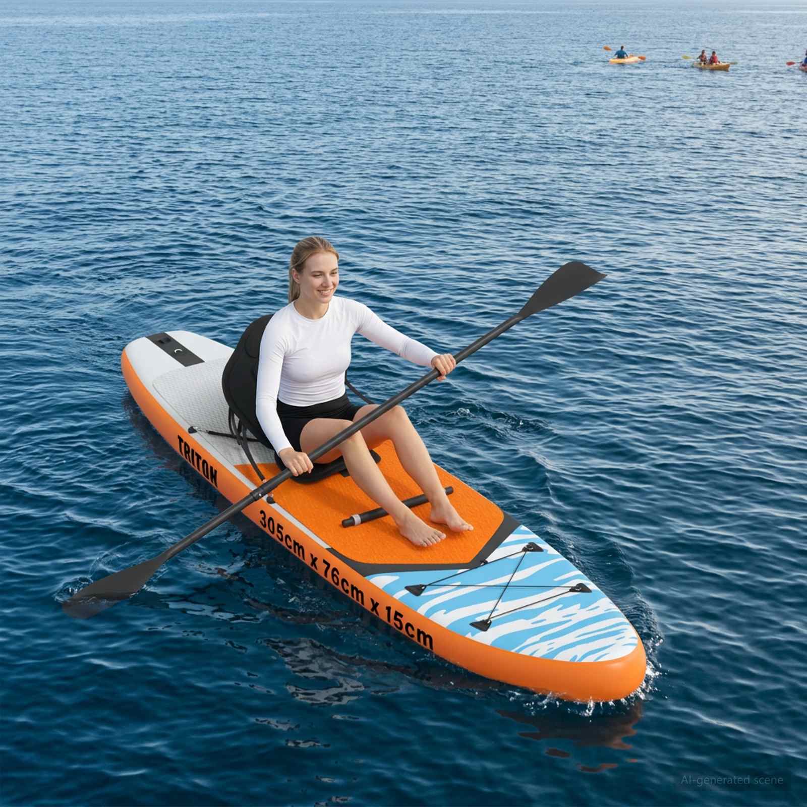 Sup Board Mit Sitz 2-In-1 Triton 305 X 76 X 15 Cm Blau Für