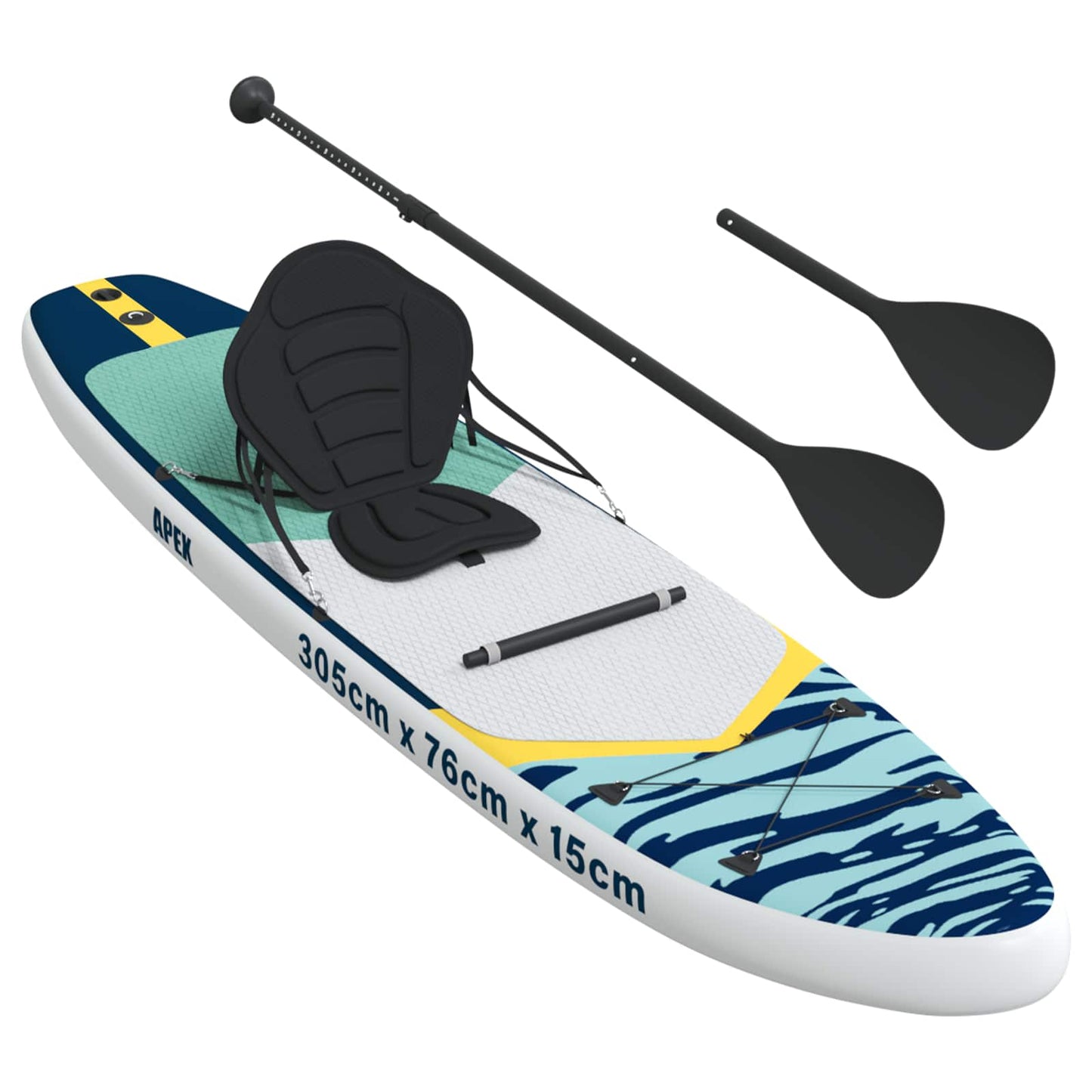 Sup Board Mit Sitz 2-In-1 Apex 305 X 76 X 15 Cm Blau Für