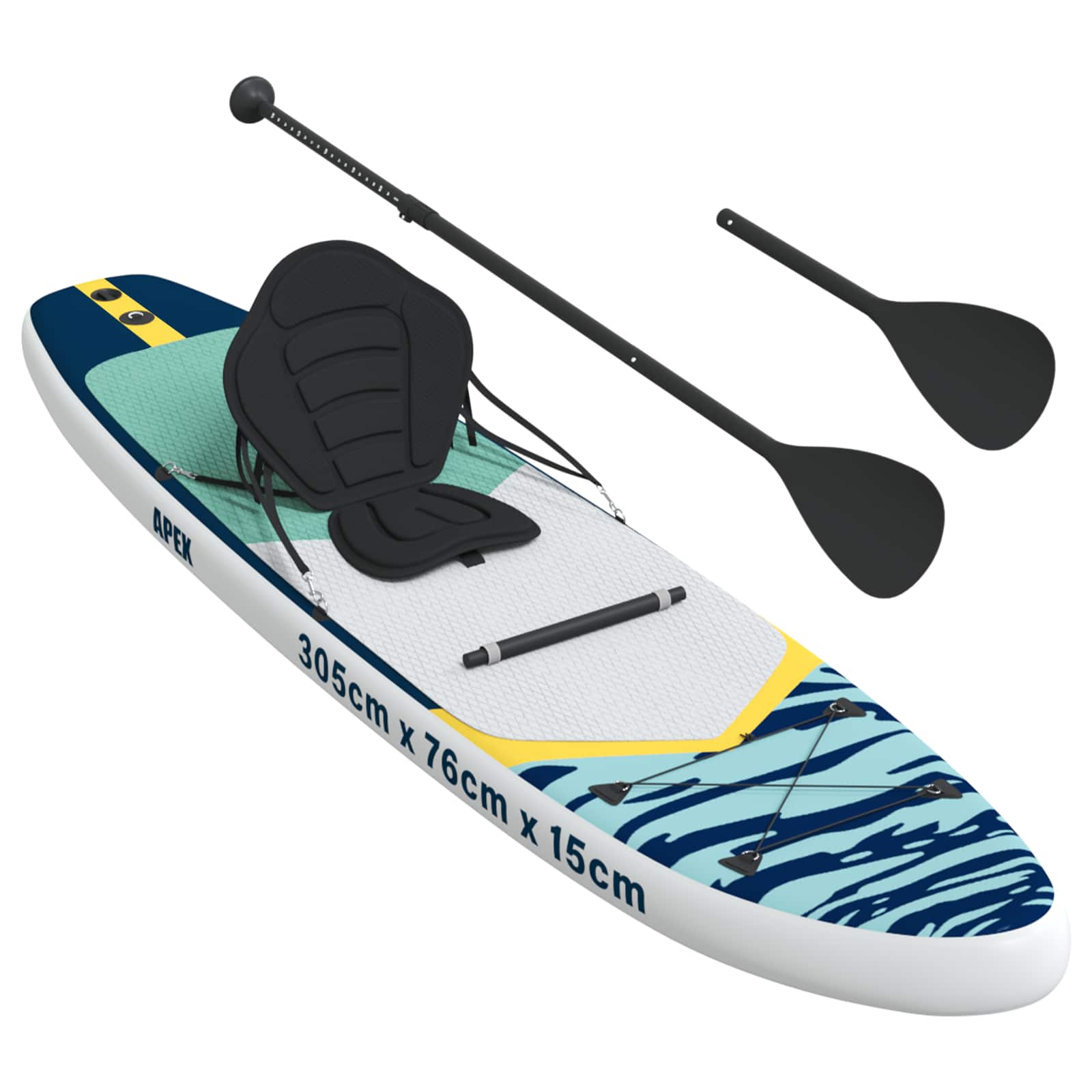 Sup Board Mit Sitz 2-In-1 Apex 305 X 76 X 15 Cm Blau Für