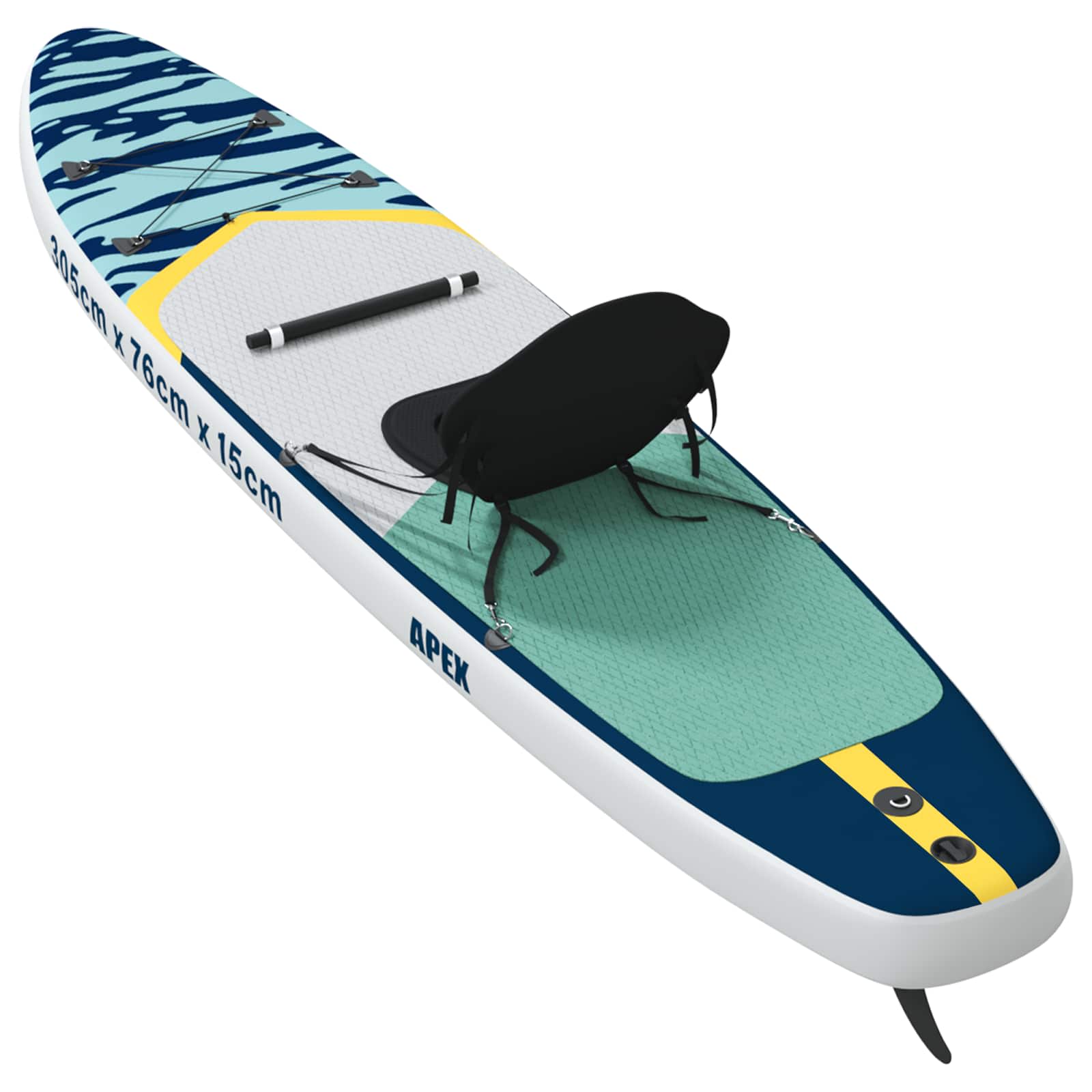 Sup Board Mit Sitz 2-In-1 Apex 305 X 76 X 15 Cm Blau Für