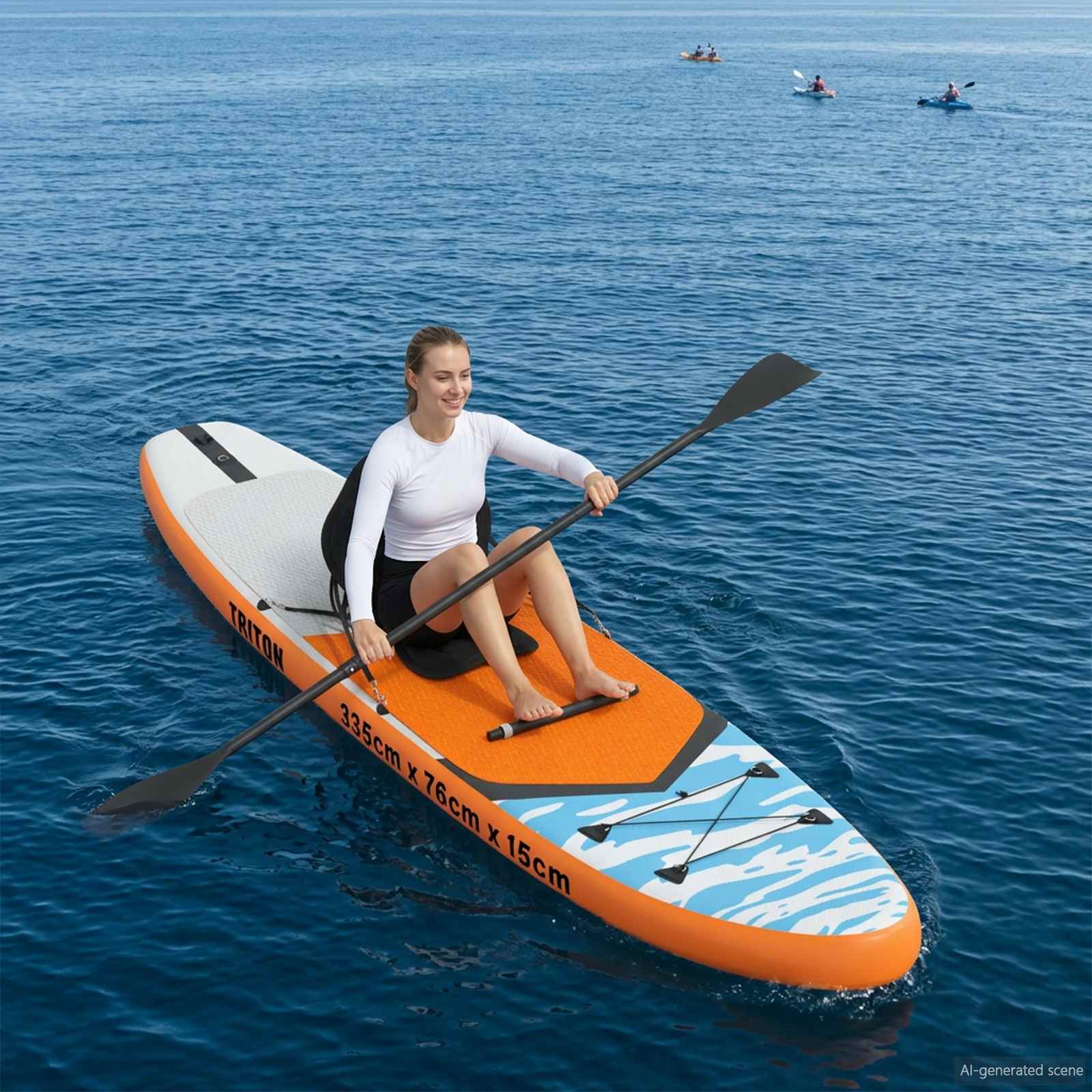 Sup Board Mit Sitz 2-In-1 Triton 335 X 76 X 15 Cm Blau Für