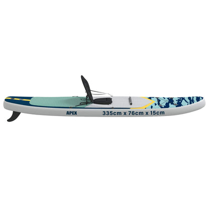 Sup Board Mit Sitz 2-In-1 Apex 335 X 76 X 15 Cm Blau Für
