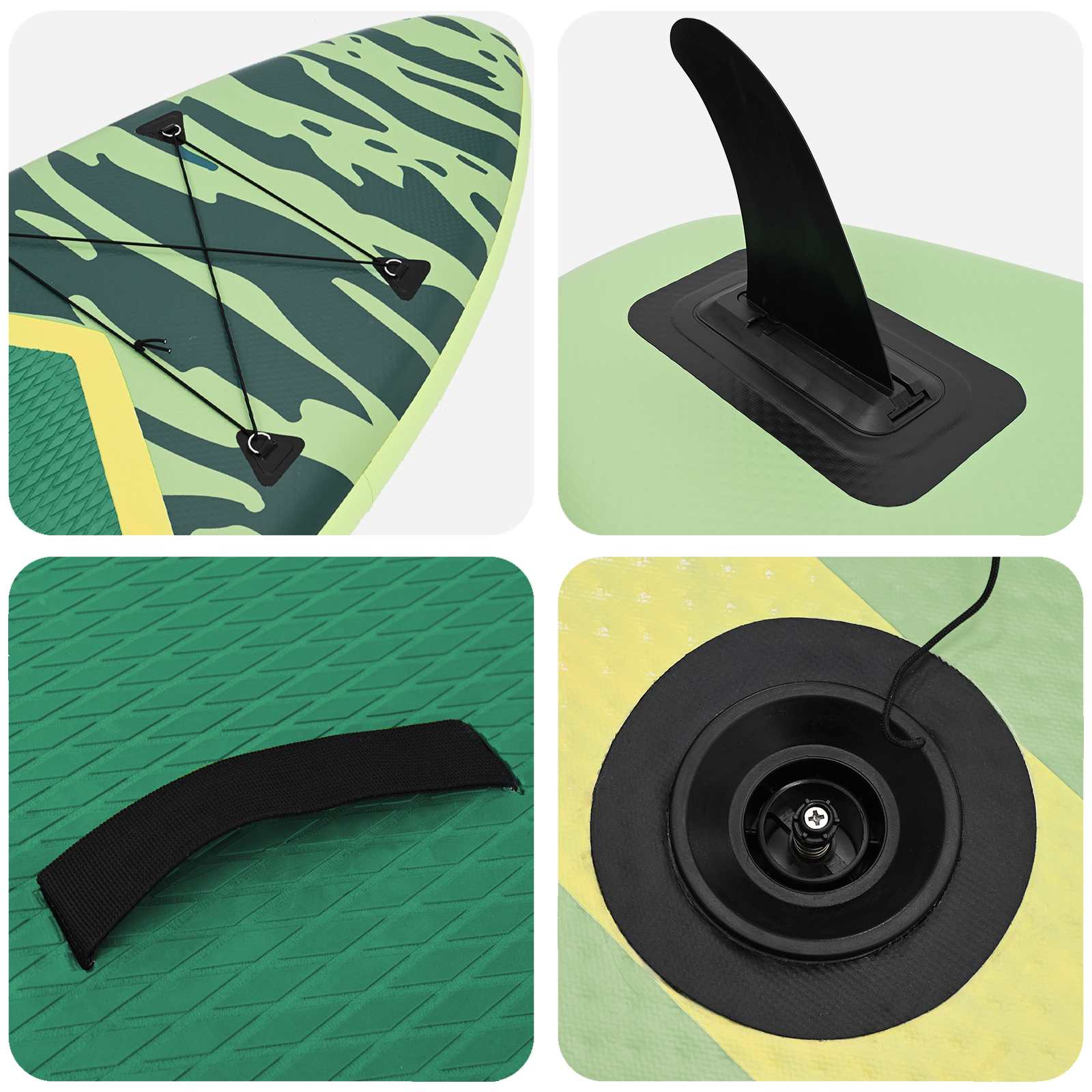 Sup Board Mit Sitz 2-In-1 Poseidon 366 X 81 X 15 Cm Grün Für