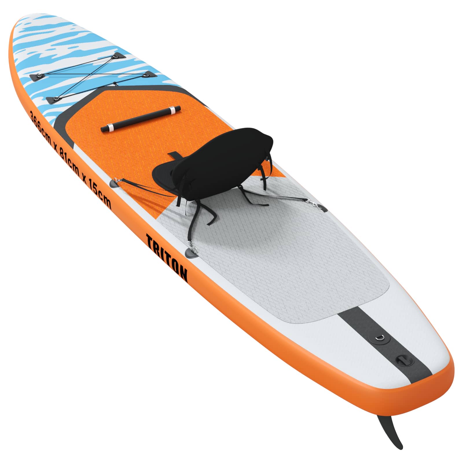 Sup Board Mit Sitz 2-In-1 Triton 366 X 81 X 15 Cm Blau Für