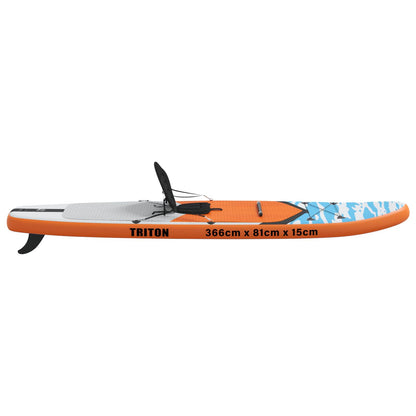 Sup Board Mit Sitz 2-In-1 Triton 366 X 81 X 15 Cm Blau Für
