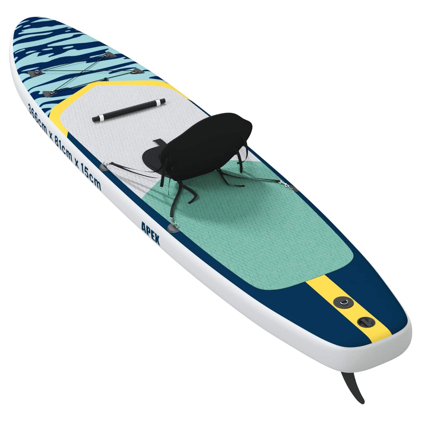Sup Board Mit Sitz 2-In-1 Apex 366 X 81 X 15 Cm Blau Für