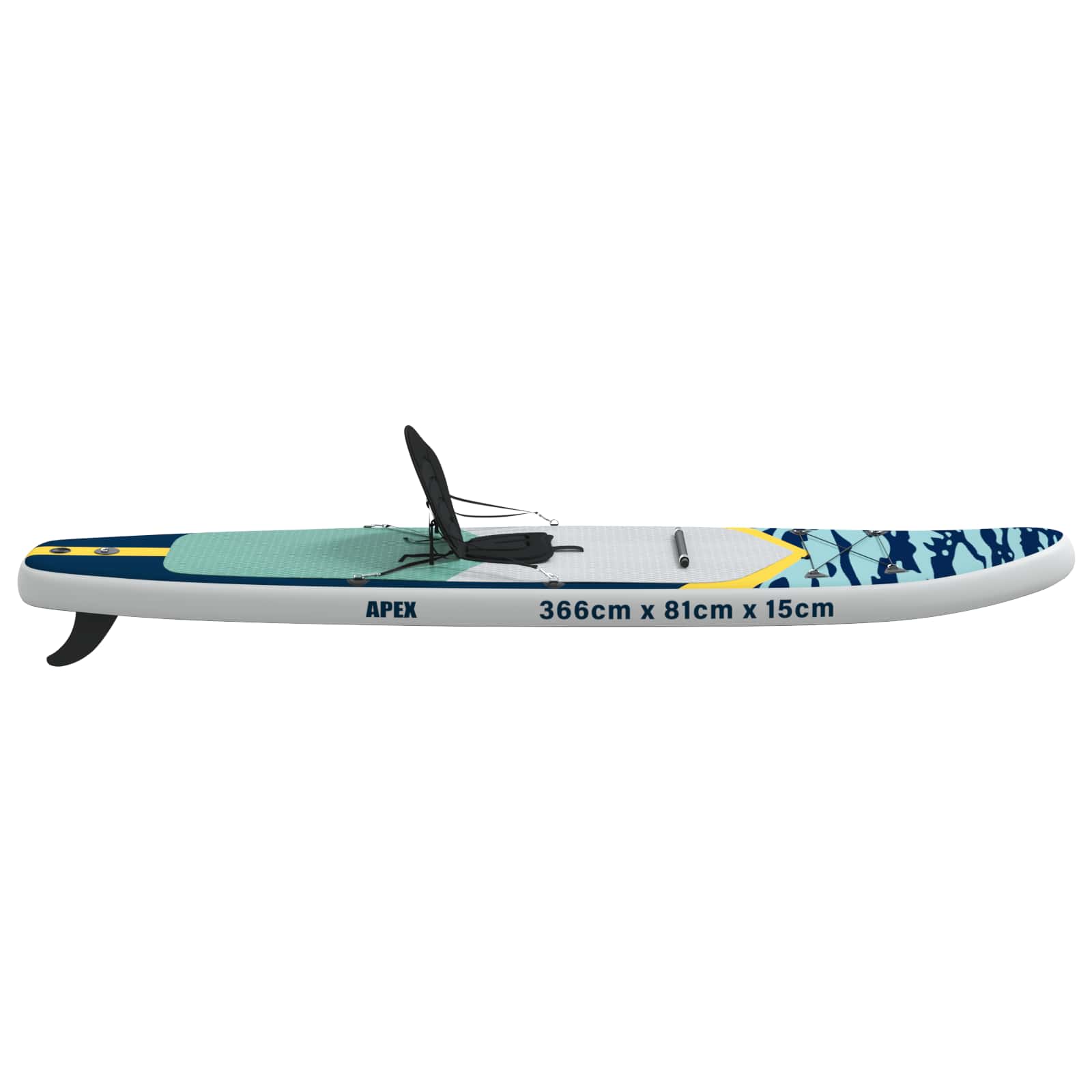 Sup Board Mit Sitz 2-In-1 Apex 366 X 81 X 15 Cm Blau Für