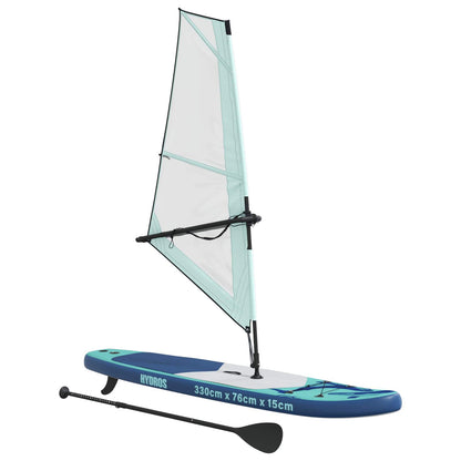 Aufblasbares Sup-Board Mit Segel Hydros 330 X 76 X 15 Cm Türkis