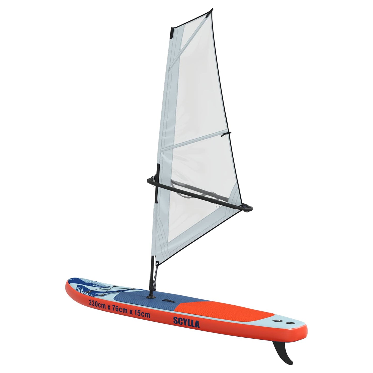 Aufblasbares Sup-Board Mit Segel Scylla 330 X 76 X 15 Cm Blau