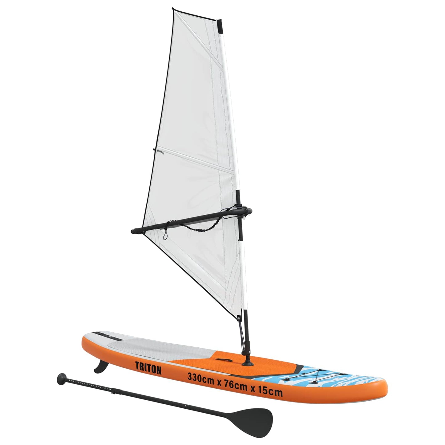 Aufblasbares Sup-Board Mit Segel Triton 330 X 76 X 15 Cm Blau