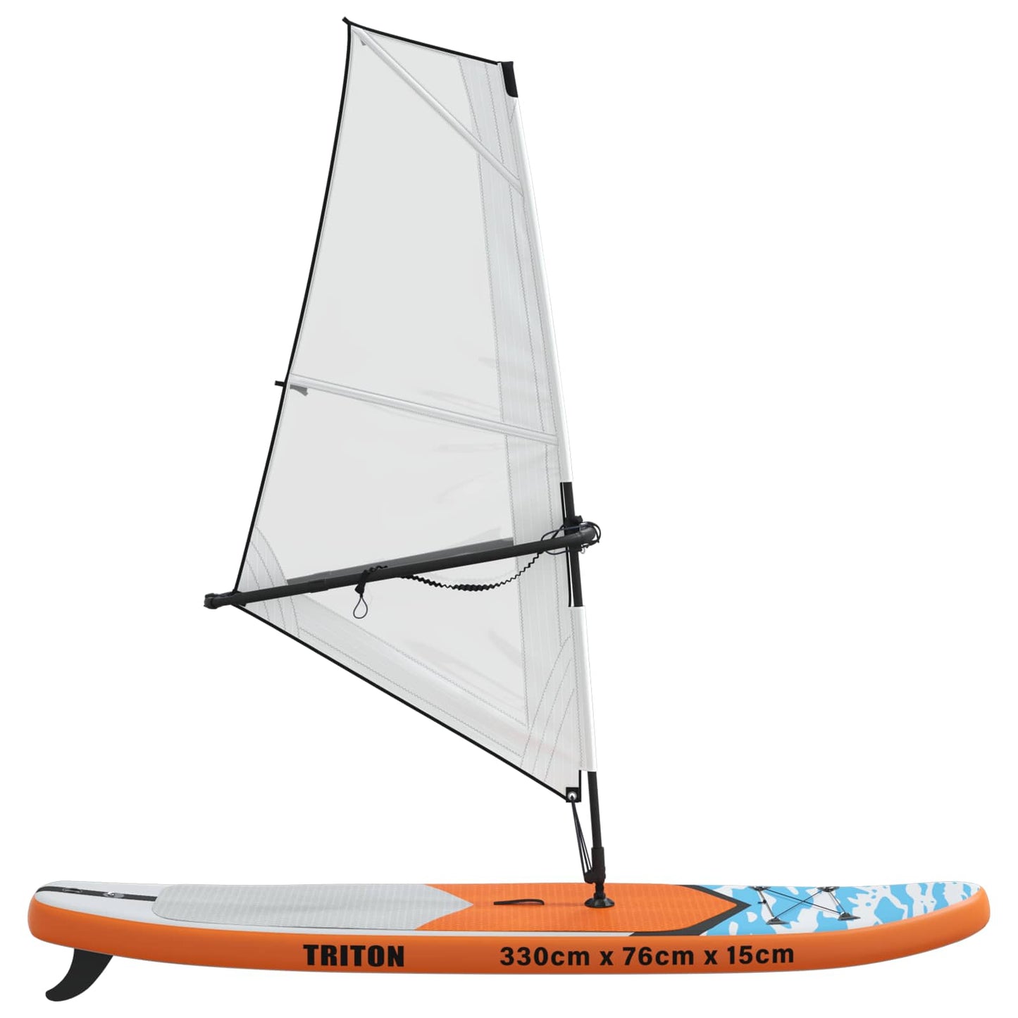 Aufblasbares Sup-Board Mit Segel Triton 330 X 76 X 15 Cm Blau