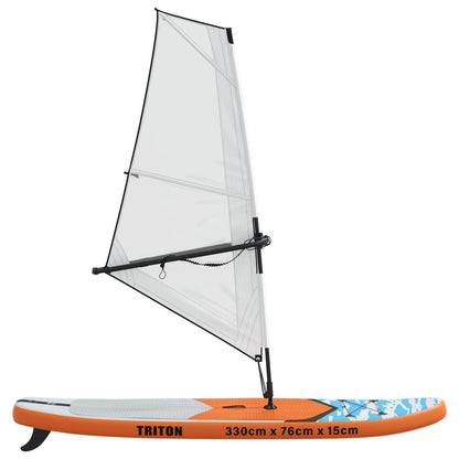 Aufblasbares Sup-Board Mit Segel Triton 330 X 76 X 15 Cm Blau