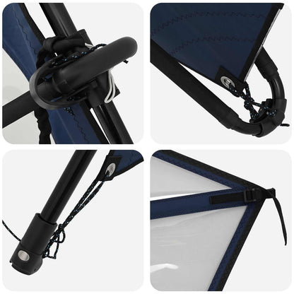 Aufblasbares Sup-Board Mit Segel Apex 330 X 76 X 15 Cm Blau Für