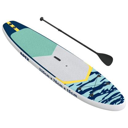 Aufblasbares Sup-Board Mit Segel Apex 330 X 76 X 15 Cm Blau Für