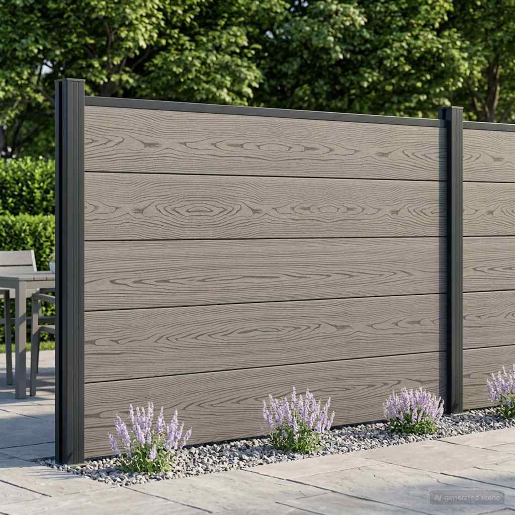 Zaunelement Wpc Und Aluminium