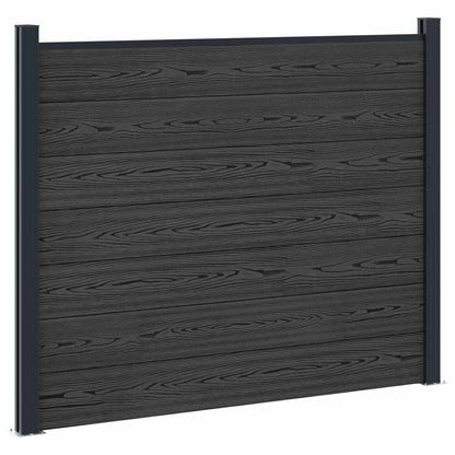 Zaunelement 10 Pcs Wpc Und Aluminium