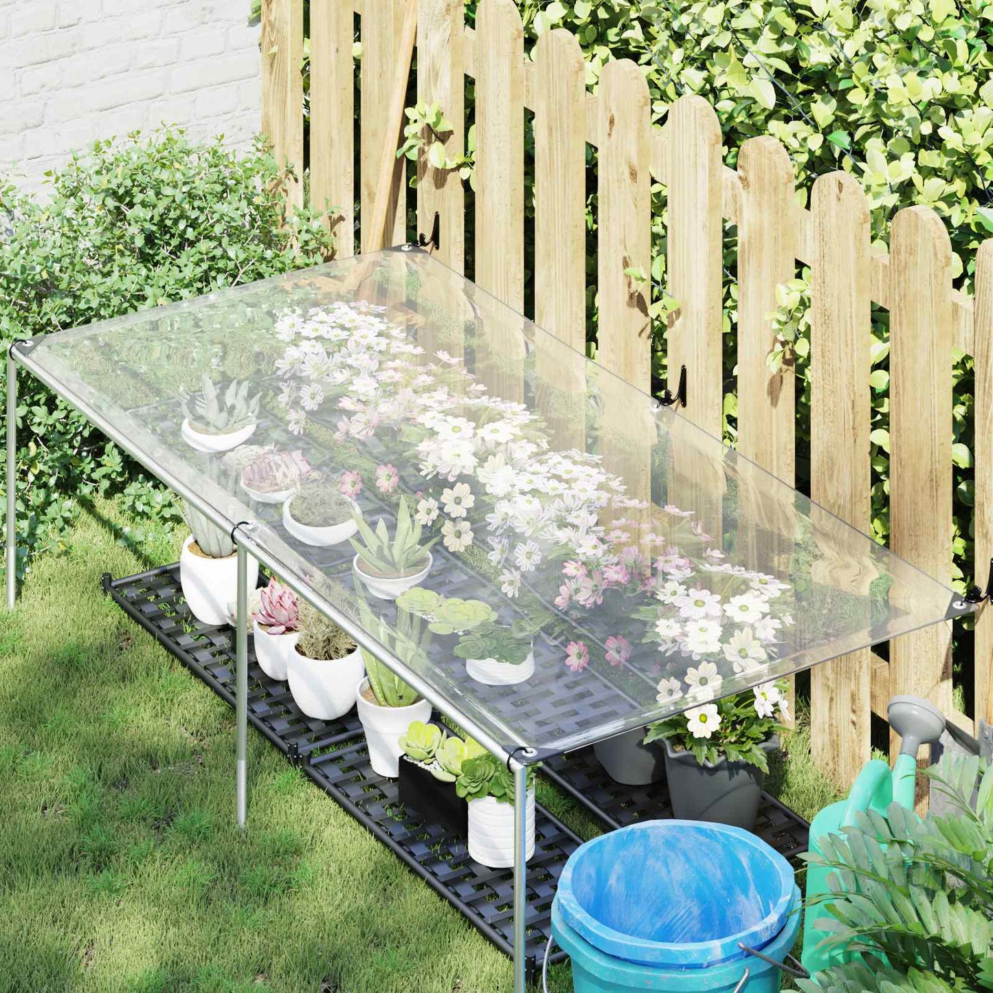 Plane Mit Ösen Transparent 7 X 4 M Polyethylen