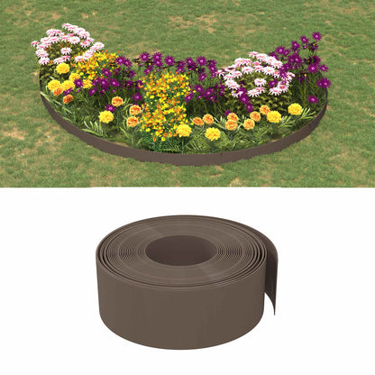 Gartenumrandung 25 M 20 Cm Pe Braun