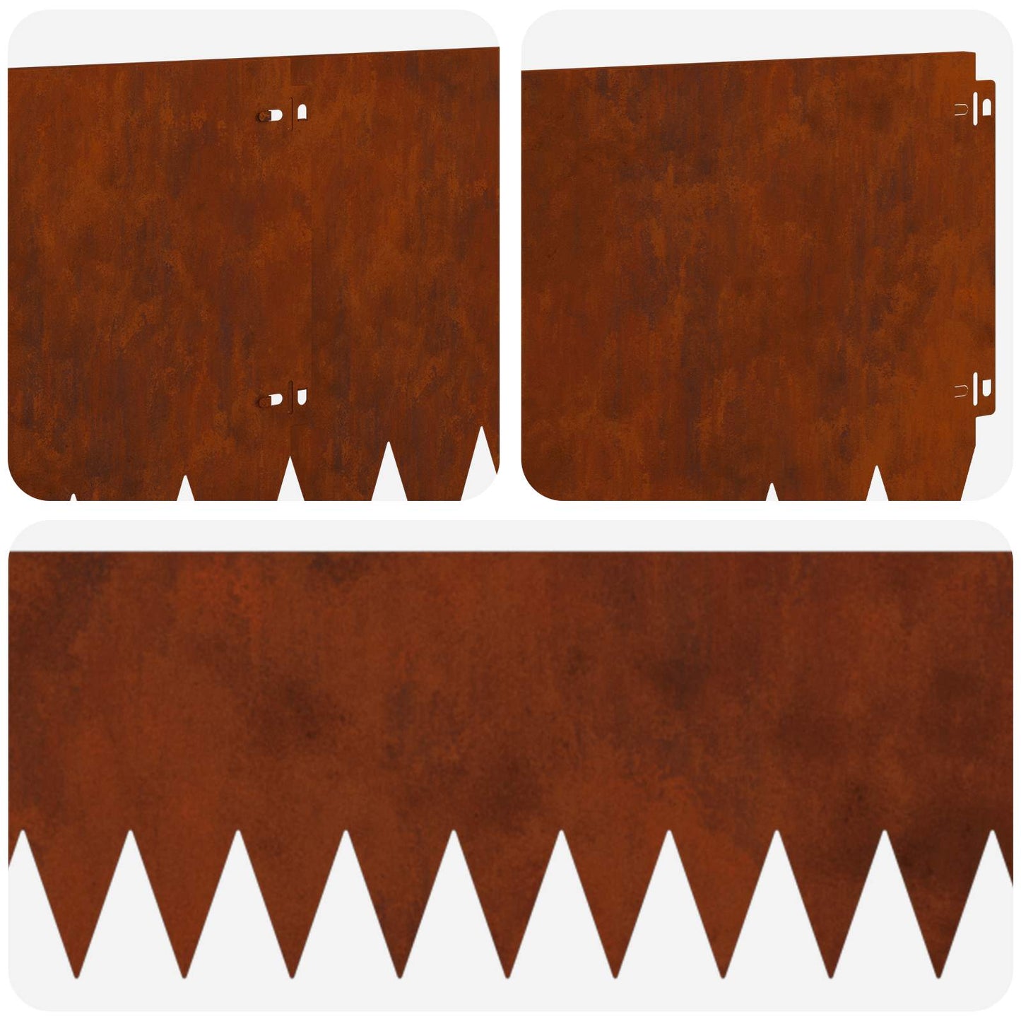 Raseneinfassung 20 Pcs 103 X Stahl Rostig