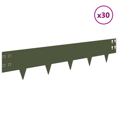Raseneinfassung 30 Pcs 100 X Stahl Olivgrün