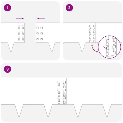Raseneinfassung 20 Pcs 100 X Stahl Weiß