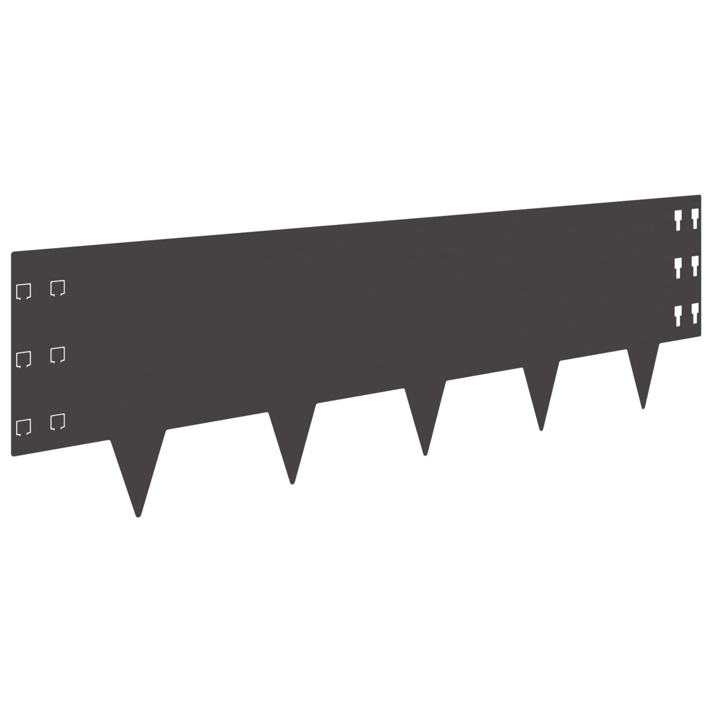 Raseneinfassung 10 Pcs 100 X Stahl Schwarz