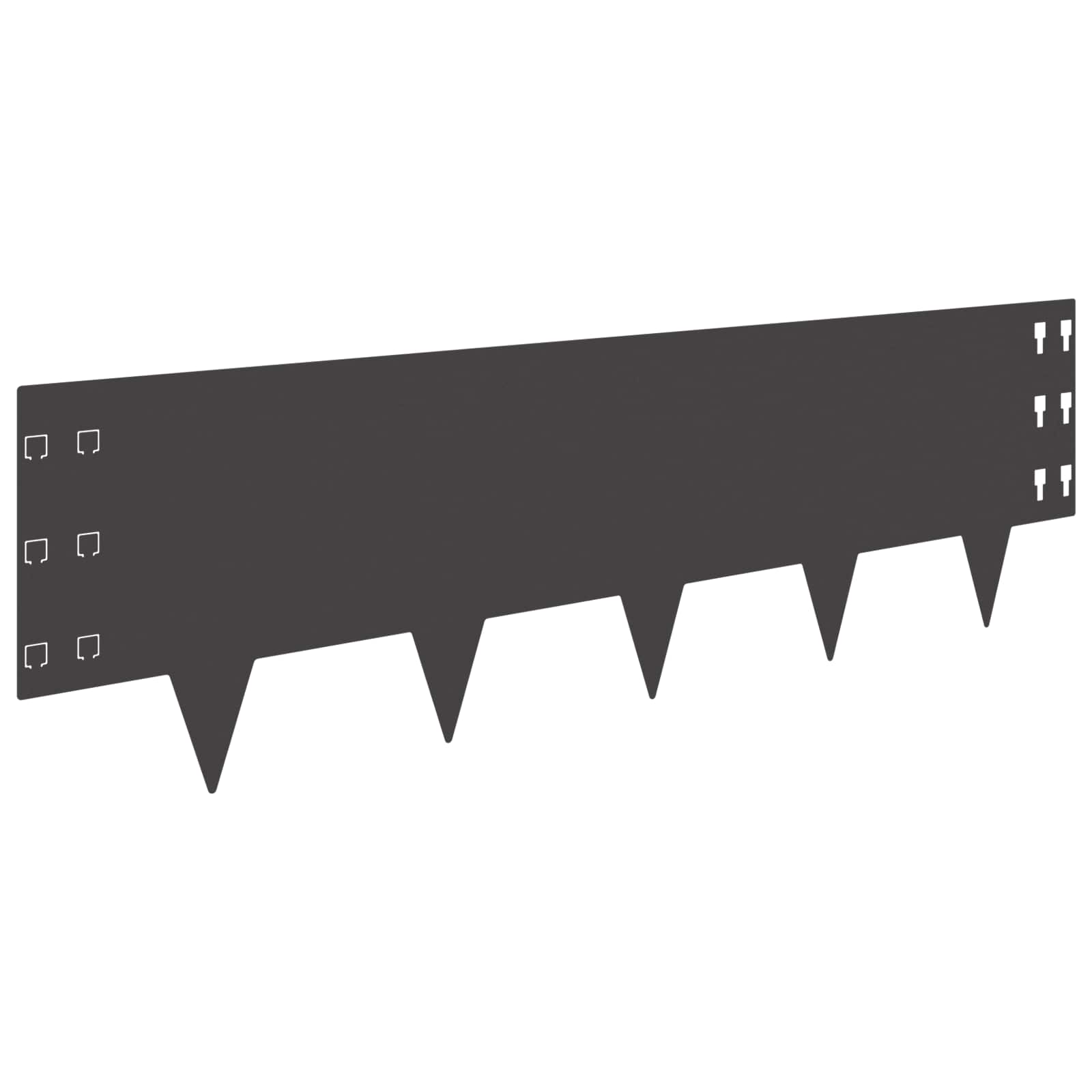 Raseneinfassung 10 Pcs 100 X Stahl Schwarz