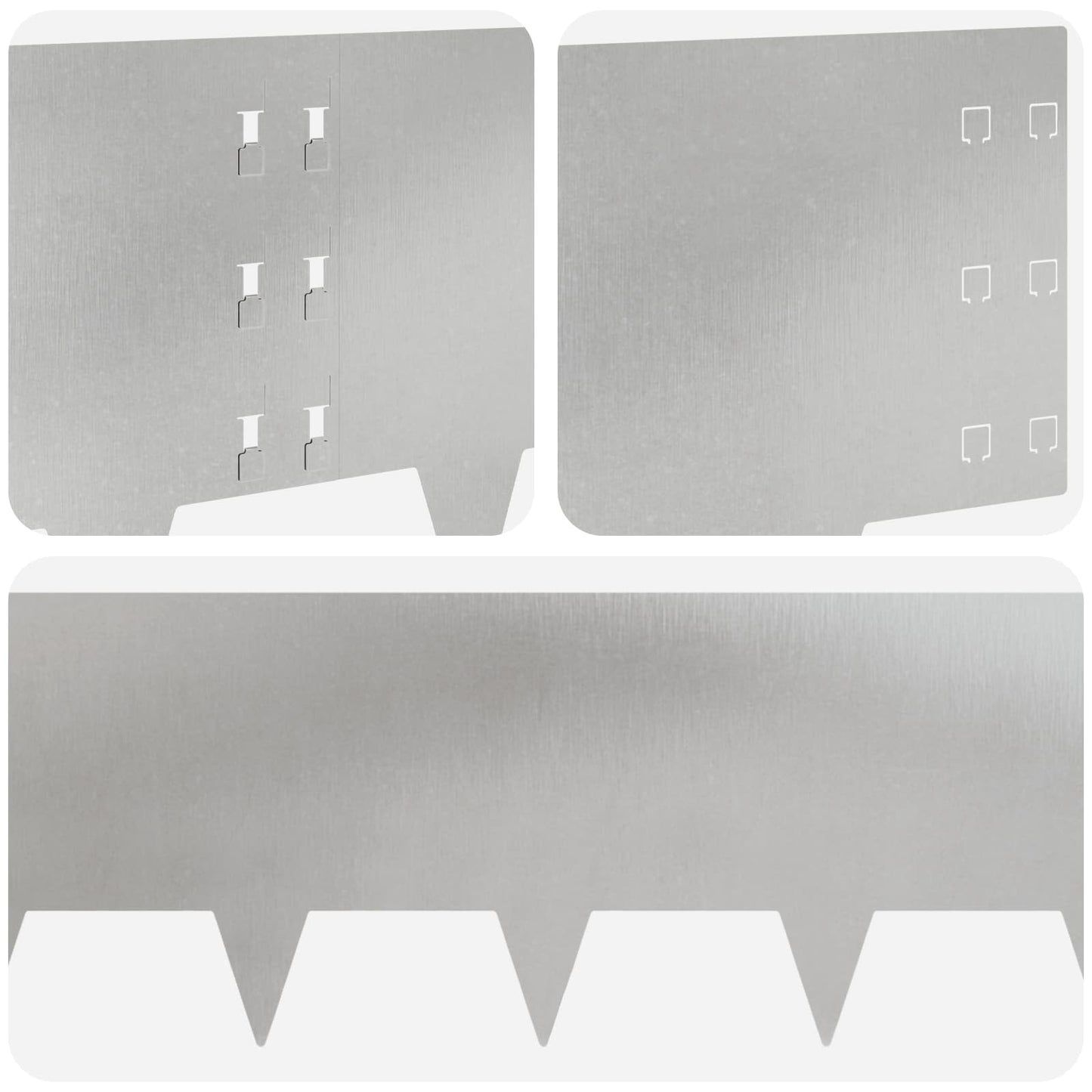 Raseneinfassung 20 Pcs 100 X Stahl Silber Edelstahl