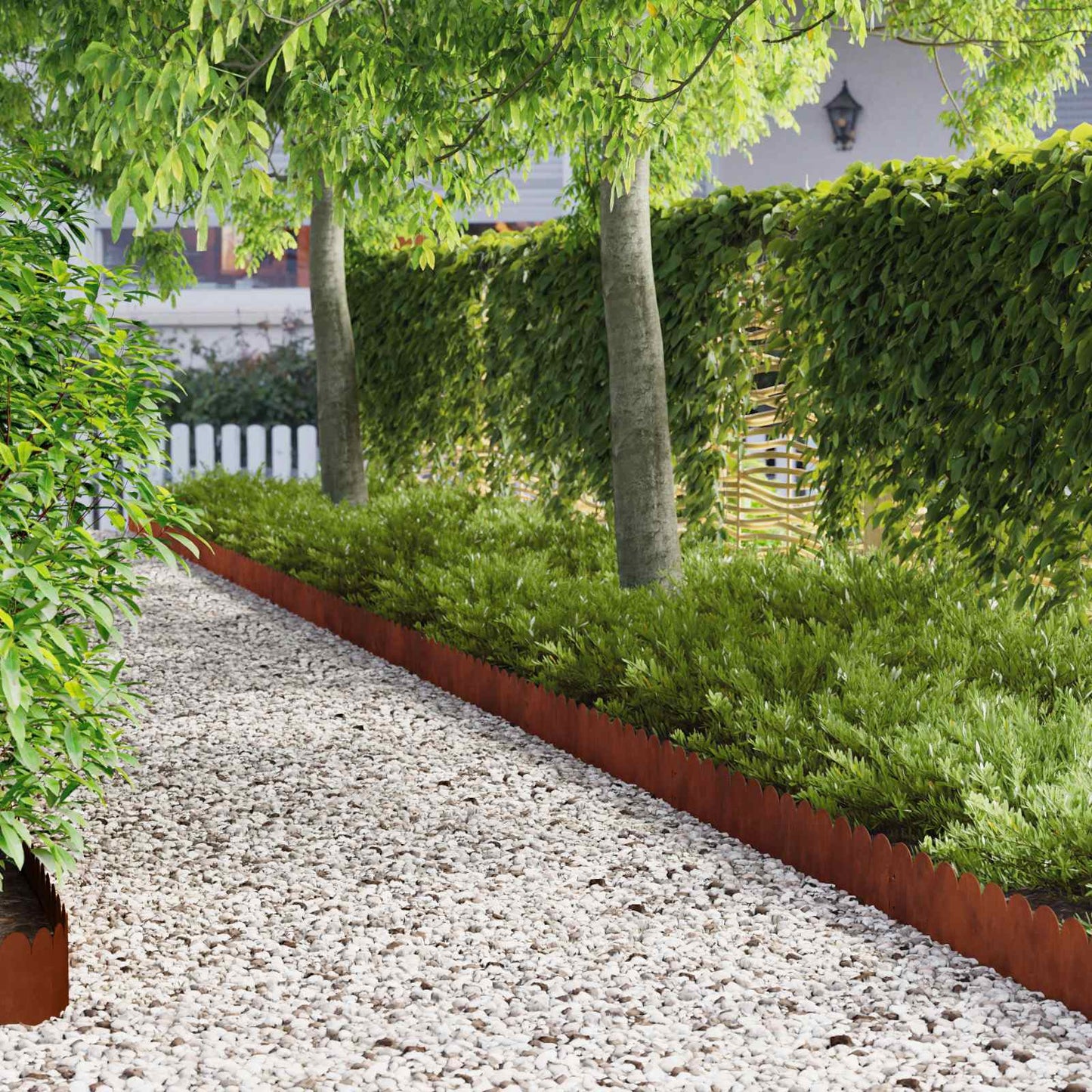 Raseneinfassung 30 Pcs 103 X Stahl Rostig
