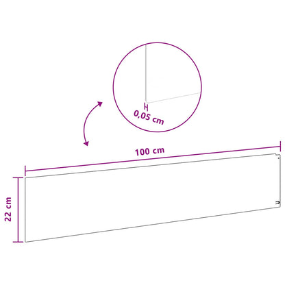 Raseneinfassung 10 Pcs 100 X Stahl Rostig