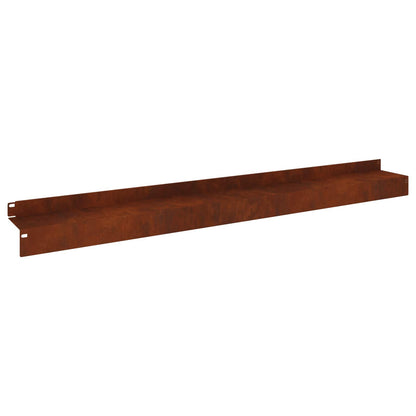 Raseneinfassung 30 Pcs 100 X 10 X 8 Cm Stahl Rostig